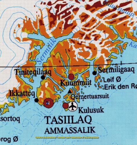 Område ved Ammassalikfjorden