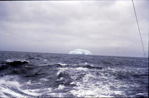 Det første isbjerg toner frem (foto Hans)